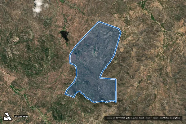 Imagem de satélite de FAZENDA OLHO D AGUA - Parte 1 em Fernando Pedroza - RN