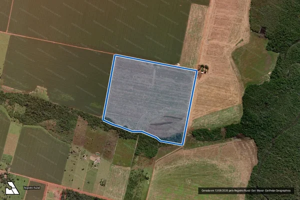 Imagem de satélite de FAZENDA MONTE CASTELO MAT-1278 - 001 em Tabaporã - MT