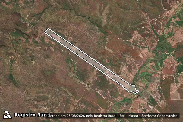 Imagem de satélite de Lagedo - PARCELA 01 em Bertolínia - PI