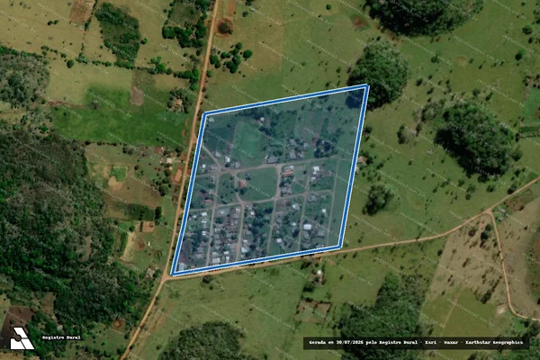 Imagem de satélite de Projeto de Assentamento Guaicurus - SEDE em Bonito - MS