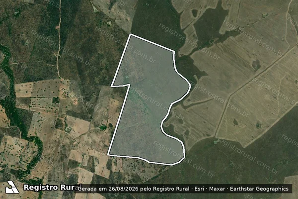Imagem de satélite de FAZENDA TEXAS - Parte 1 em Jeremoabo - BA
