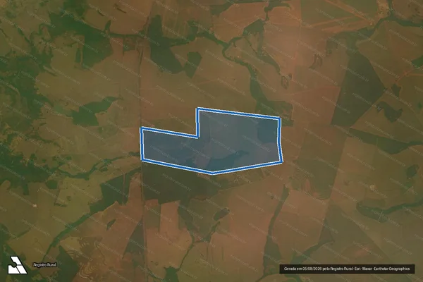 Imagem de satélite de Fazenda Boa Vista II - Parte 1 em Bandeirantes - MS