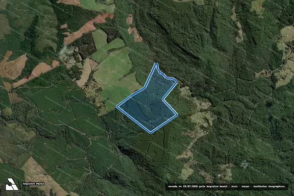 Imagem de satélite de Fazenda Rio da Roça - Única em Rio dos Cedros - SC