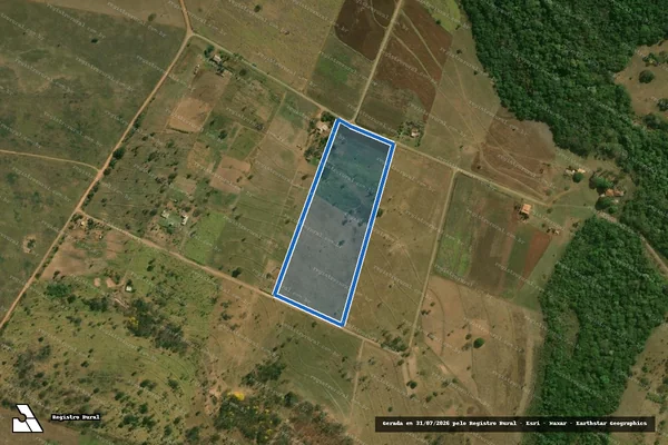 Imagem de satélite de Fazenda Boa Sorte - Parte 28 em Rochedo - MS