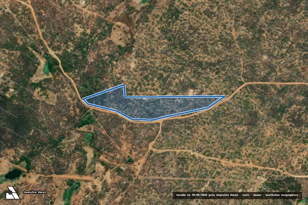 Imagem de satélite de BOA ESPERANÇA - Parte 2 em Ipueira - RN