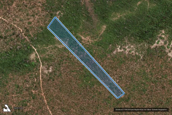 Imagem de satélite de FAZENDA SANTA MARIA - Gleba 07 em Formosa da Serra Negra - MA