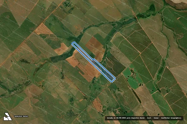 Imagem de satélite de Estancia Alvorada III - Estancia Alvorada III ? Mat. 12.350 em Marabá Paulista - SP