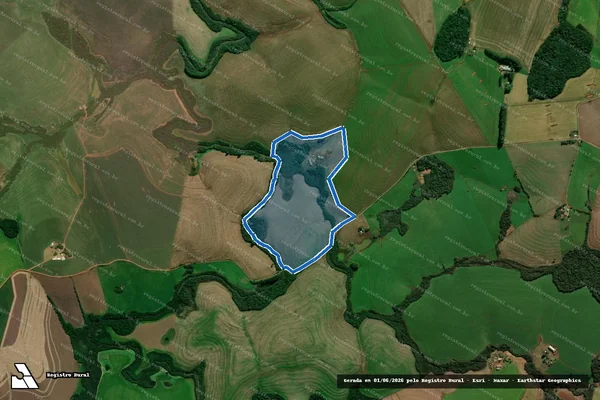 Imagem de satélite de FAZENDA ENTRE RIOS - Parte 1 em Coxilha - RS