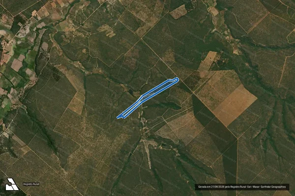Imagem de satélite de FAZENDA SANTA MARIA  - Parte 1 em Rio Pardo de Minas - MG