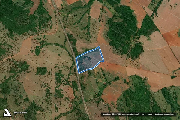 Imagem de satélite de Fazenda Bom Jardim da Barra em Morrinhos - GO
