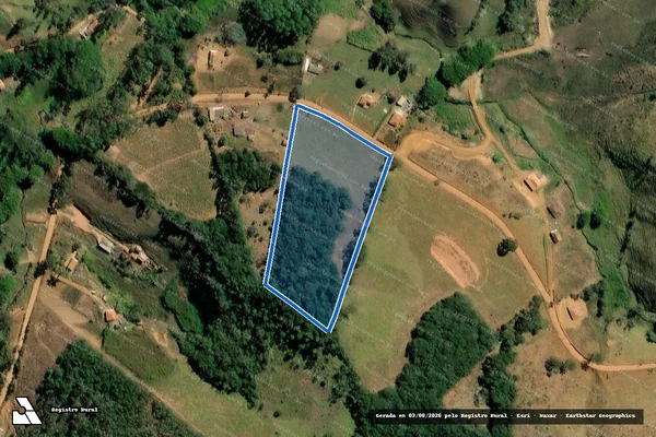 Imagem de satélite de SITIO RIBEIRÃO   - 02 em Santa Rita de Ibitipoca - MG