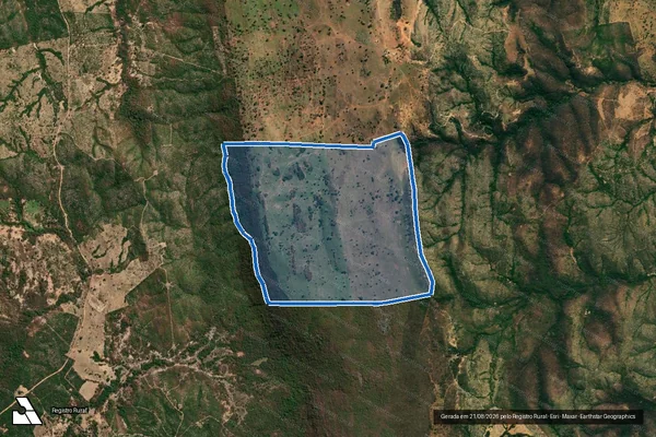 Imagem de satélite de FAZENDA DAS CAROBAS - FAZENDA DAS CAROBAS em Presidente Juscelino - MG