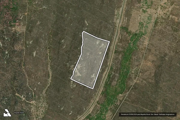 Imagem de satélite de FAZENDA FORTALEZA - 01 em Sertânia - PE