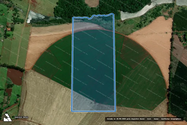 Imagem de satélite de Fazenda Canaa - Unica em Piraju - SP