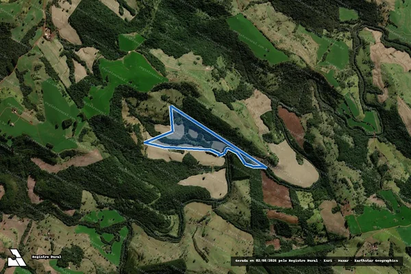Imagem de satélite de LOTE 37-REMANESCENTE - 001 em Luiziana - PR