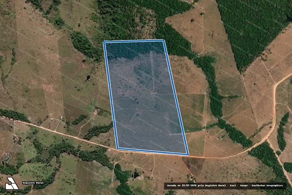 Imagem de satélite de Sítio Flor da Serra III - Desmembrada em Cotriguaçu - MT