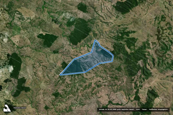 Imagem de satélite de FAZENDA SANTA RITA - 001 em Itapebi - BA