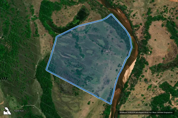 Imagem de satélite de FAZENDA BURITI - GLEBA ÚNICA em Palestina de Goiás - GO