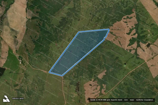 Imagem de satélite de Fazenda Jesus - Parte 1 em Bagé - RS
