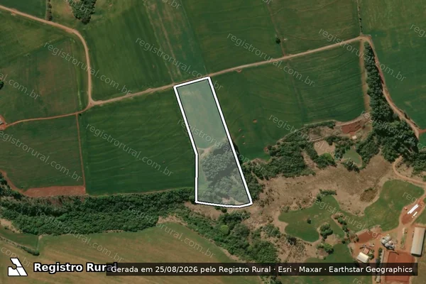 Imagem de satélite de FAZENDA RIO VERDE - Gleba-B em Santo Antônio do Paraíso - PR