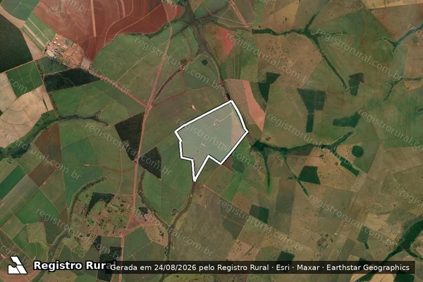 Imagem de satélite de Fazenda Novo Mundo - Parte 1 em Limeira do Oeste - MG