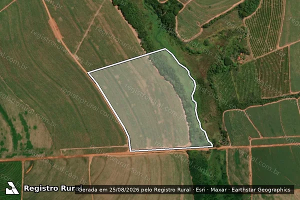 Imagem de satélite de FAZENDA SÃO FRANCISCO  GLEBA D - Parte 2 em Pindorama - SP