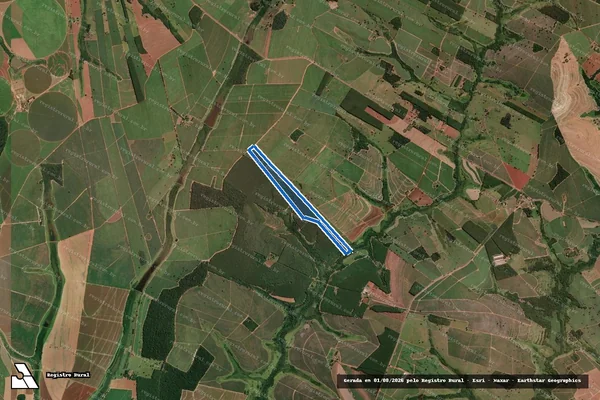 Imagem de satélite de SÍTIO LEOPOLDINA / Parcela 1 em Buritama - SP