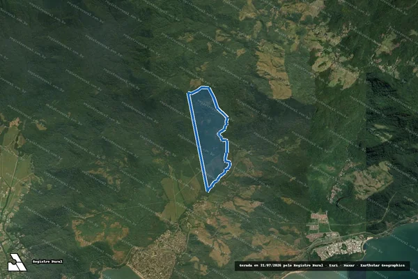 Imagem de satélite de FAZENDA CACHOEIRINHA SANTA JUSTINA em Mangaratiba - RJ