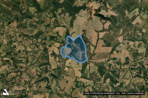 Imagem de satélite de Fazenda Campo Grande - Gleba 01 em Monte Santo de Minas - MG