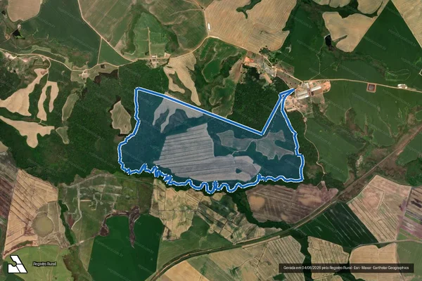 Imagem de satélite de FAZENDA KARINA II - Parte 1 em Castro - PR