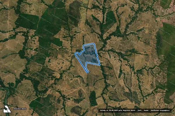 Imagem de satélite de PROJETO DE ASSENTAMENTO FRANCISCO ROQUE DA CRUZ - LOTE 7 em Fazenda Nova - GO