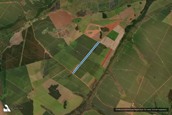 Imagem de satélite de FAZENDA PRIMAVERA-parte 01 - corredor em Dourados - MS