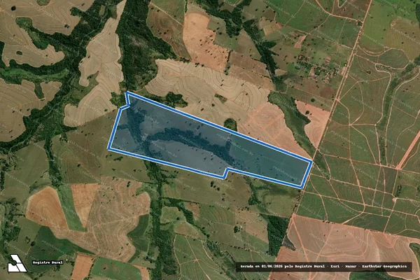 Imagem de satélite de Fazenda Cruzeiro do Sul II - Fazenda Cruzeiro do Sul II em Martinópolis - SP
