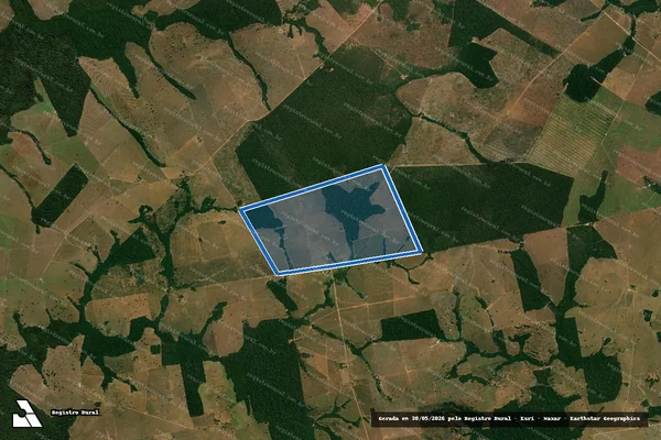 Imagem de satélite de Fazenda Nossa Senhora Aparecida I - MAT. 5739 em Nova Marilândia - MT