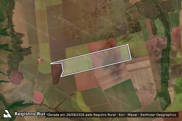 Imagem de satélite de Fazenda Santa Terezinha em Nova Xavantina - MT