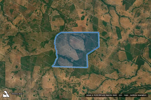 Imagem de satélite de FAZENDA ASA DO BRASIL II - Parte 1 em Uirapuru - GO