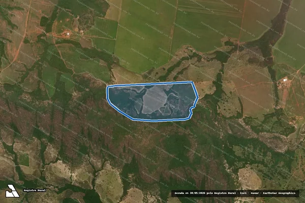 Imagem de satélite de FAZENDA NOSSA SENHORA APARECIDA - FAZENDA NOSSA SENHORA APARECIDA em Arenópolis - GO