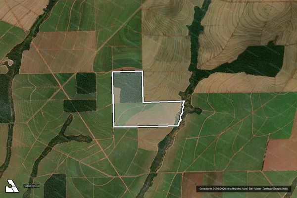 Imagem de satélite de Fazenda Estrela do Norte - Mat 17421 em Colorado - PR