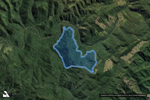 Imagem de satélite de Fazenda Onças VI - Fazenda Onças VI em Adrianópolis - PR