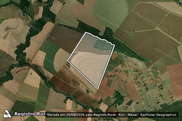 Imagem de satélite de Fazenda Esperança - Fazenda Esperança Gleba E em Platina - SP