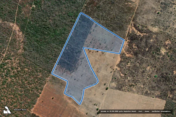 Imagem de satélite de FAZENDA AGUILHADAS / BARREIRO - GLEBA 03 em Espinosa - MG