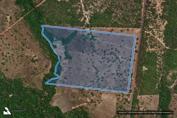 Imagem de satélite de LOTE 25, PA. ESTRELA DALVA - LOTE 25 em Dois Irmãos do Tocantins - TO