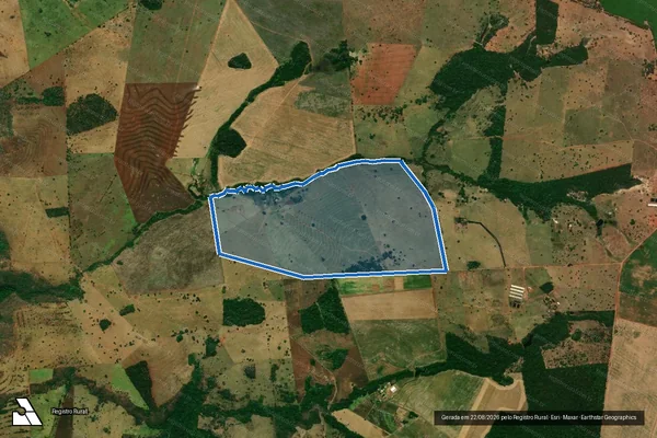 Imagem de satélite de Fazenda Nossa Senhora Aparecida do Retirinho - Parte 1 em Rochedo - MS