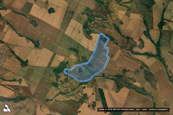 Imagem de satélite de FAZENDA SANTA ROSA - Parte 1 em Bom Jesus de Goiás - GO