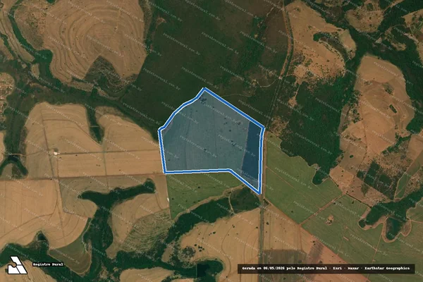Imagem de satélite de FAZENDA DUAS ESTRELAS - FAZENDA DUAS ESTRELAS 1 em Uberlândia - MG