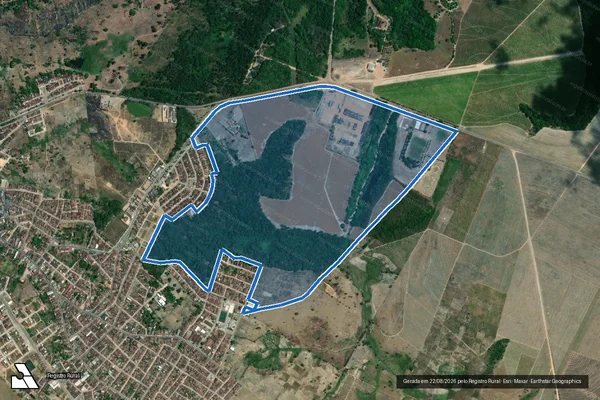 Imagem de satélite de FAZENDA SANTA RITA -  PARTE 02 em Boca da Mata - AL