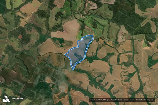 Imagem de satélite de Sítio Santa Lúcia - SANTA LUCIA em Cruzília - MG