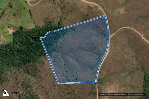 Imagem de satélite de Fazenda Santo Antônio - PARCELA 01 em Patrocínio - MG