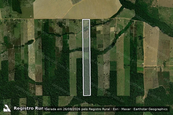 Imagem de satélite de PA Amigos do Campo - Lote 023 - Parte 1 em Machadinho D'Oeste - RO