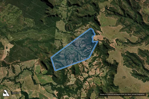 Imagem de satélite de Fazenda Laranjeira - Parte 1 em Aquidauana - MS